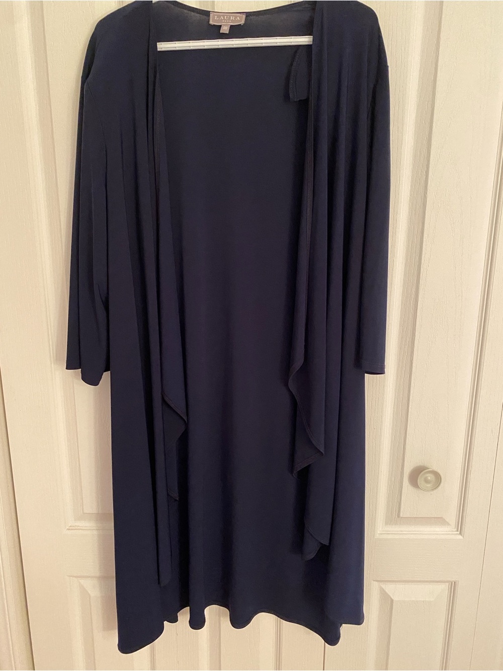 LAURA Navy Open-Front Women's Cardigan